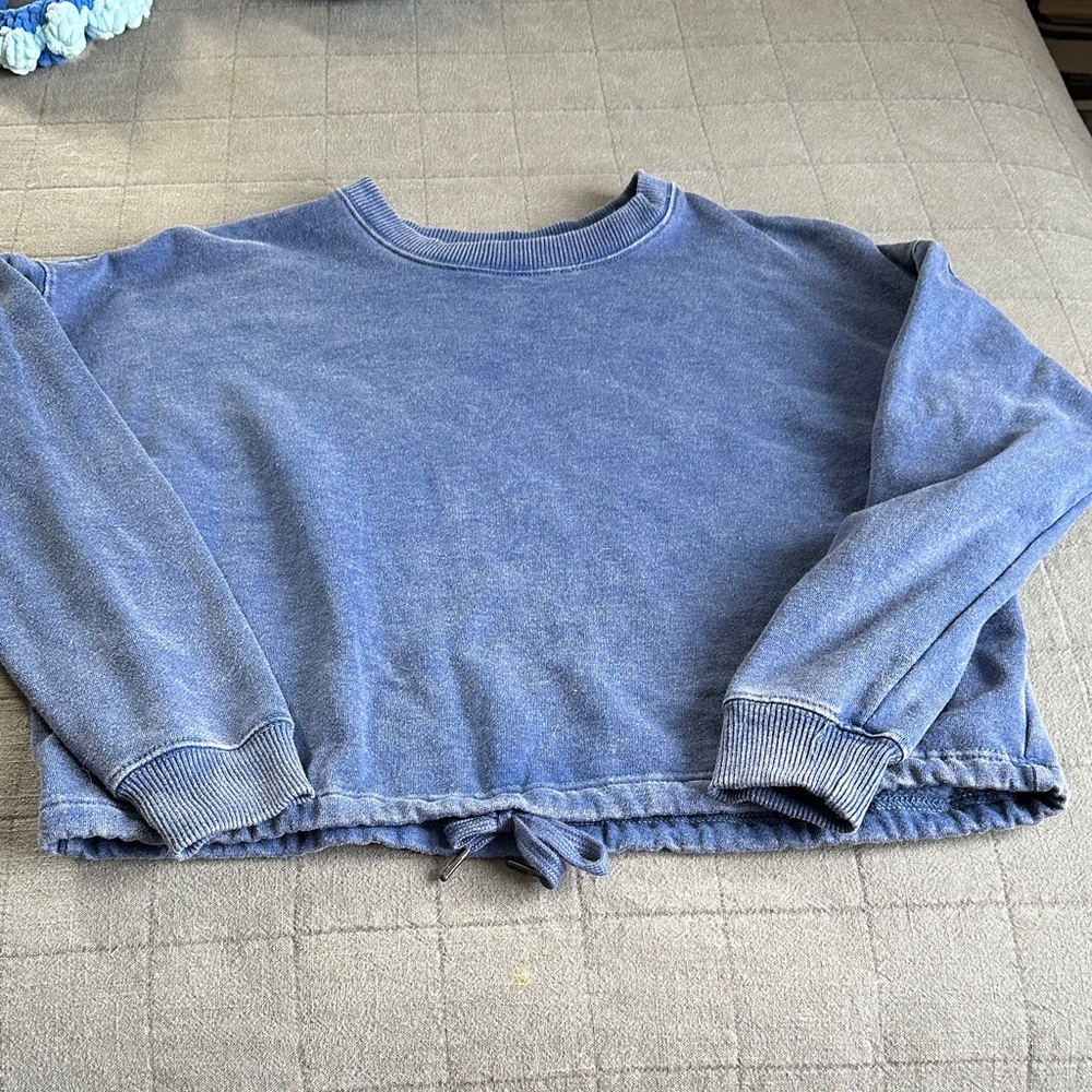 90 Degree By Reflex Indigo Crew Neck Sweater